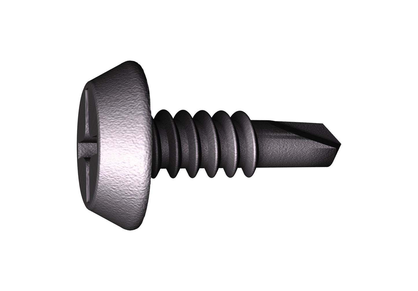 6 x 7/16-in Phillips, Pan Framing Head, Fine Thread, Tek 3 Drill Point Phosphate Screws (15,000 Count) - Noble Solutions & Supply