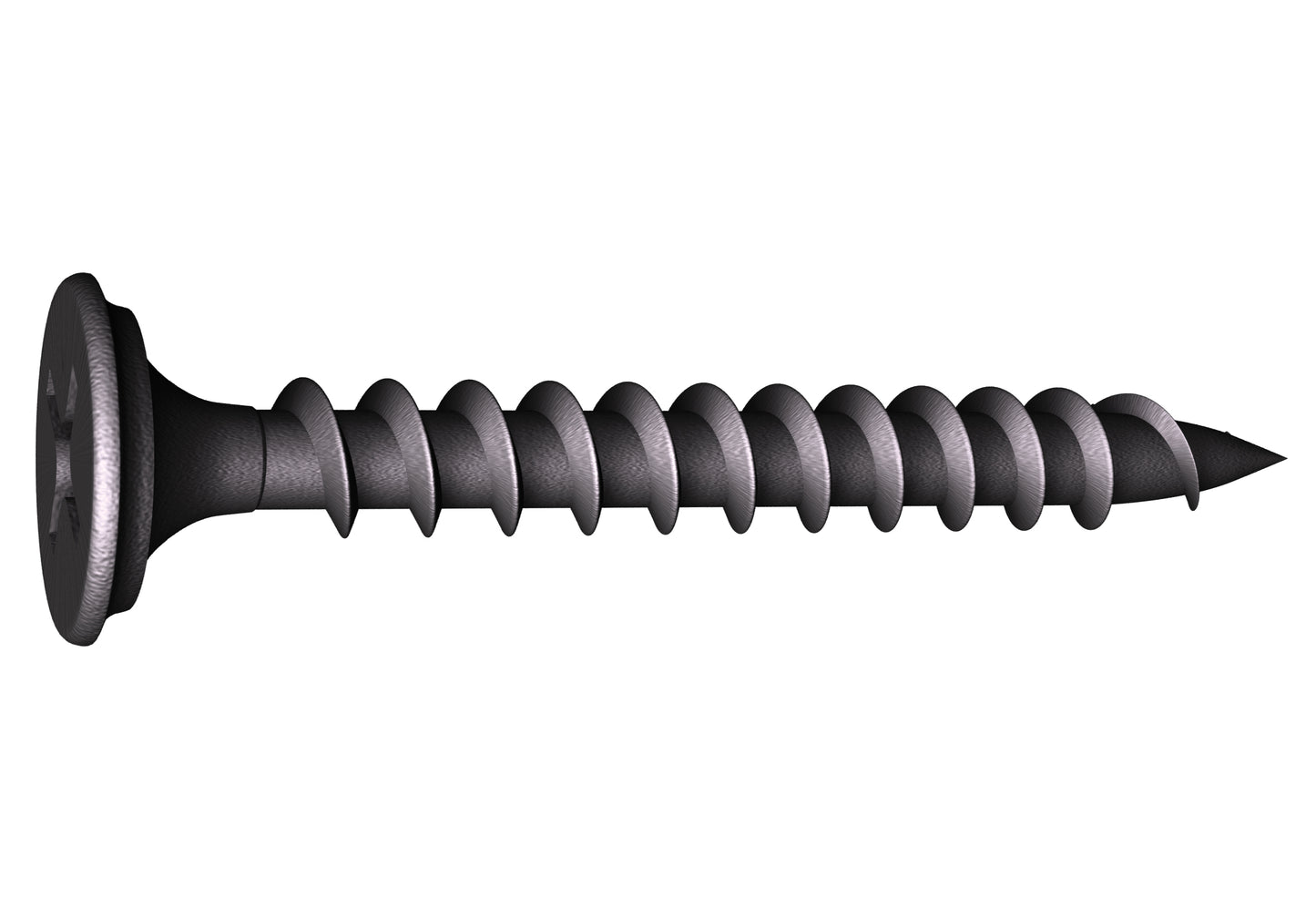 6 x 1-5/8-in Phillips, Scavenger® Head, Fine Thread, Streaker® Point Phosphate Screws (5,000 Count) - Noble Solutions & Supply