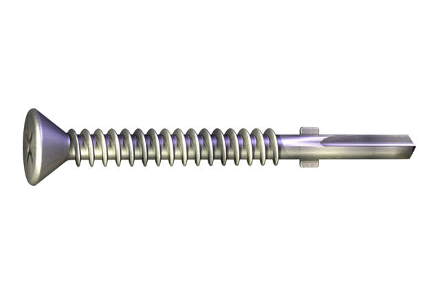 Grabber® 12 x 2-in Phillips, Flat Head, Fine Thread, Tek 3 Winged Drill Point Screws (2,000 Count) - Noble Solutions & Supply