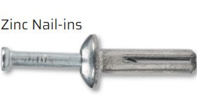 1/4"X1" ZINC NAIL IN MUSHROOM HEAD AEROSMITH 100/BX