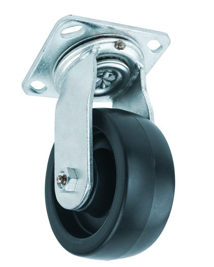 5″ SWIVEL CASTER WITH PLATE  USE WITH SELECT 1/2 YARD AND 3/4 YARD DUMP CARTS
