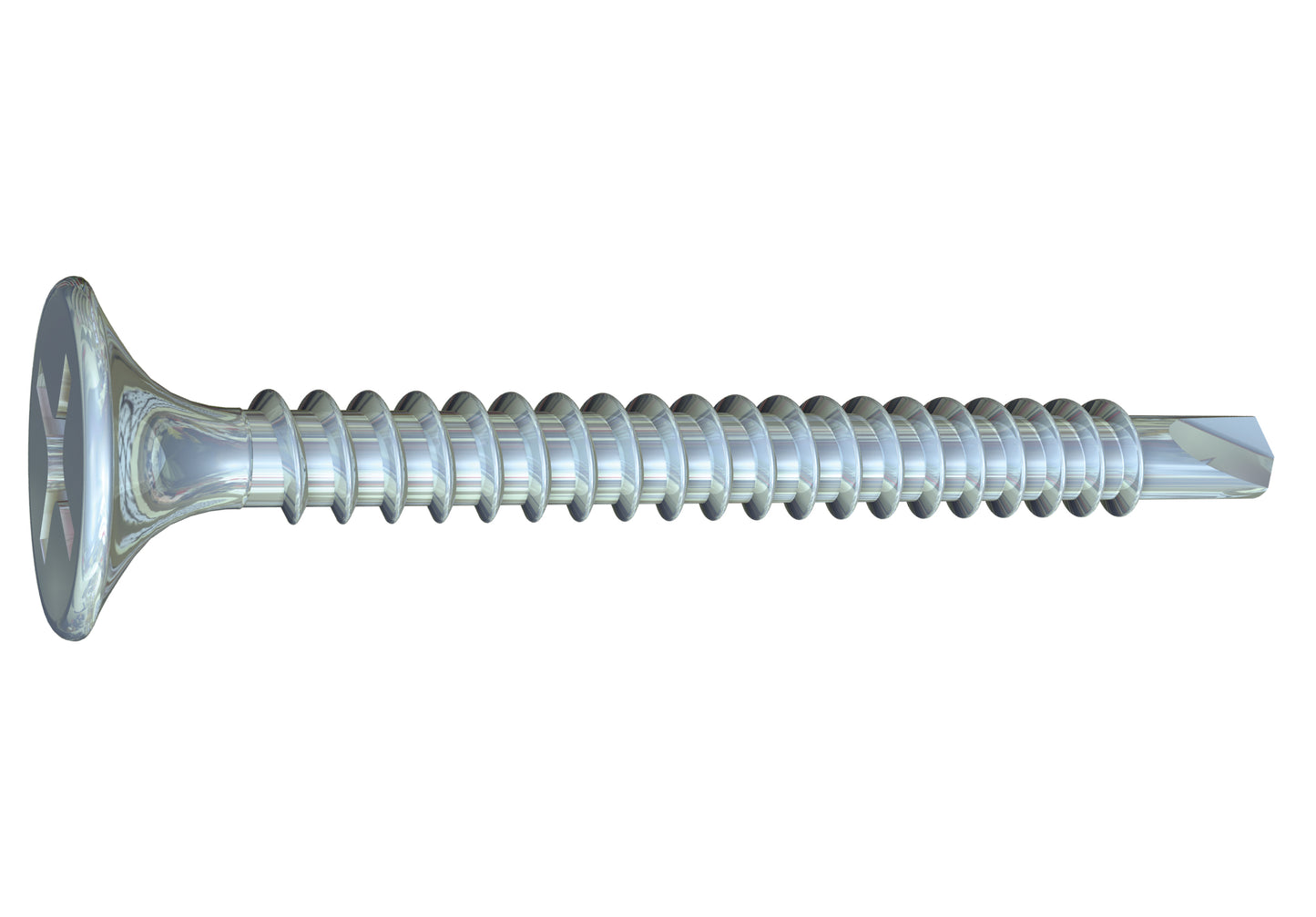 Grabber® 10 x 5-in Phillips, Bugle Head, Fine Thread, Drill Point Clear Zinc Screws (1,000 Count) - Noble Solutions & Supply