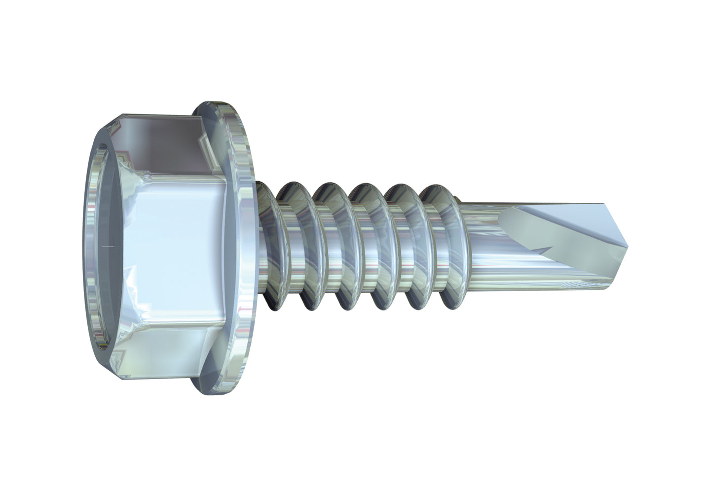 Grabber® 14 x 1-1/2-in Hex Head, Fine Thread, Tek 3 Drill Point Clear Zinc Screws (2,000 Count) - Noble Solutions & Supply