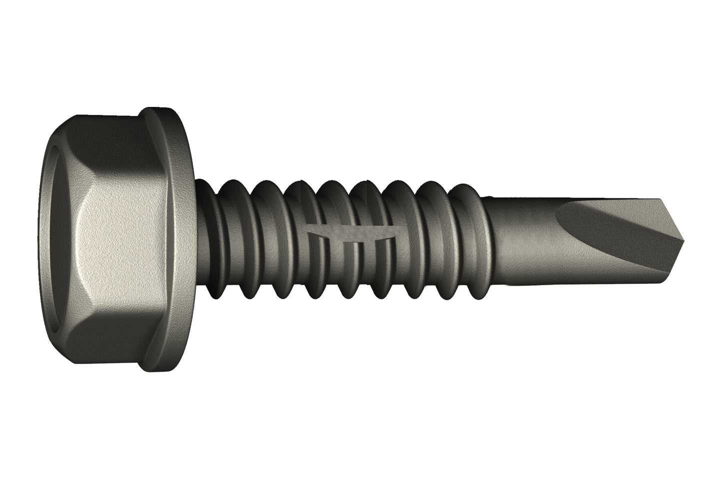 Grabber® 14-20 x 1-1/2-in Hex Head, Fine Thread, Tek 5 Slotted Drill Point GrabberGard® Gray Screws (2,000 Count) - Noble Solutions & Supply