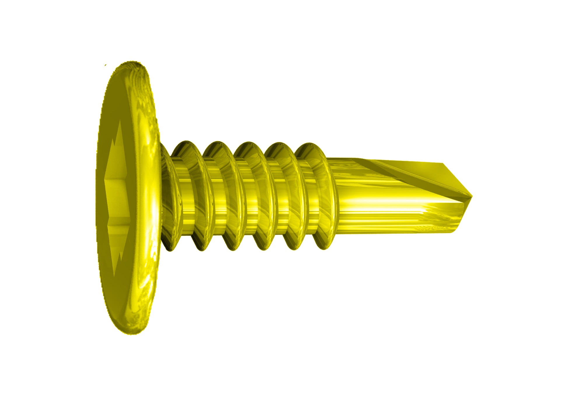 Grabber® 10 x 3/4-in LOX Drive, Flat Pan Head, Fine Thread, Tek 3 Drill Point Yellow Zinc Screws (8,000 Count) - Noble Solutions & Supply