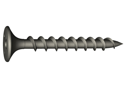 7 x 2-in Phillips, Bugle Head, Coarse Thread, GrabberGard® Gray Coated Screws (3,500 Count) - Noble Solutions & Supply